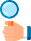 Magnify with hand
